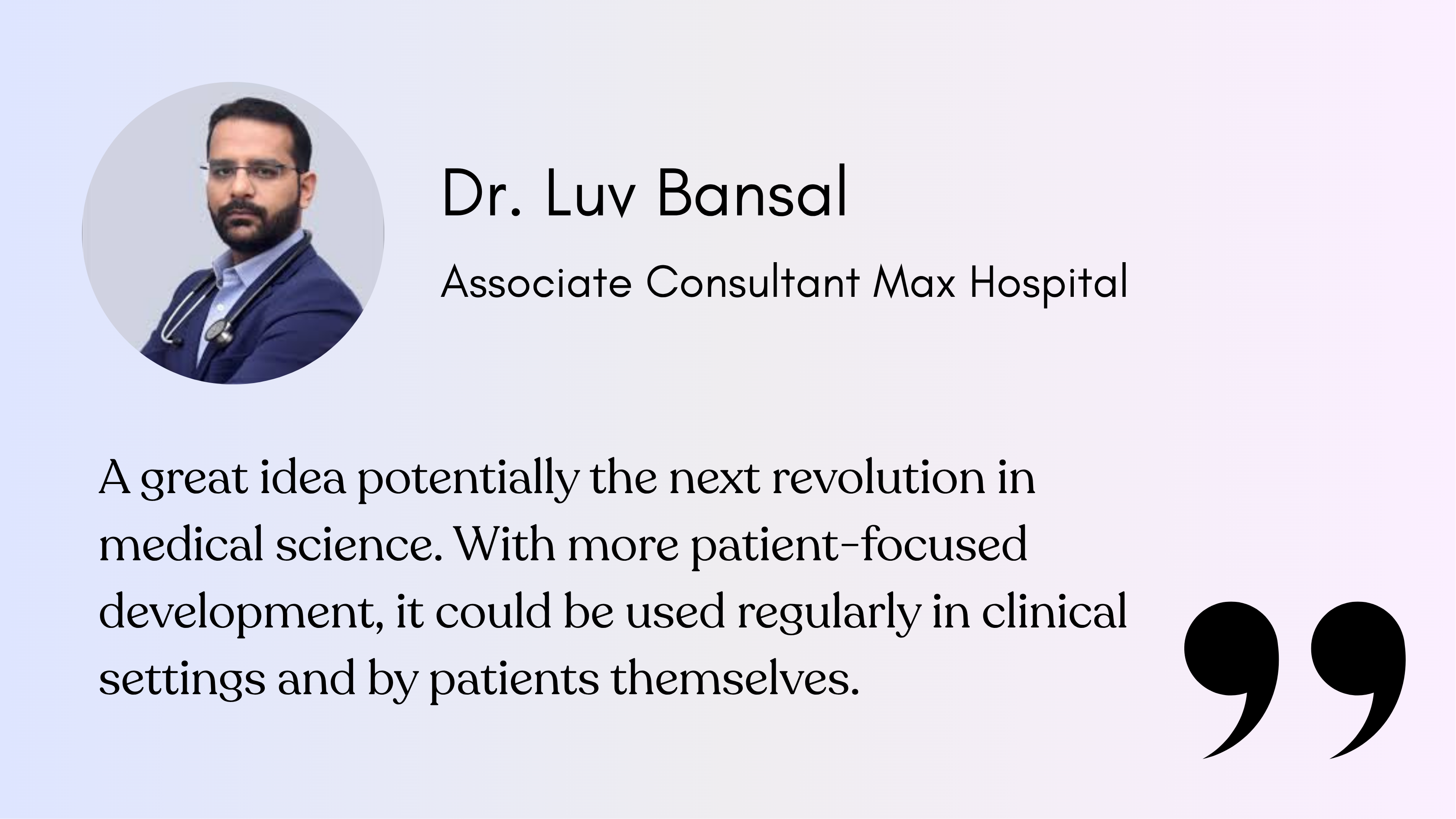 Corner overlap testimonial